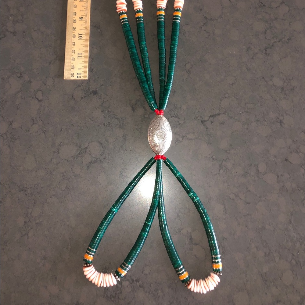 Exquisite Malachite Southwestern Necklace